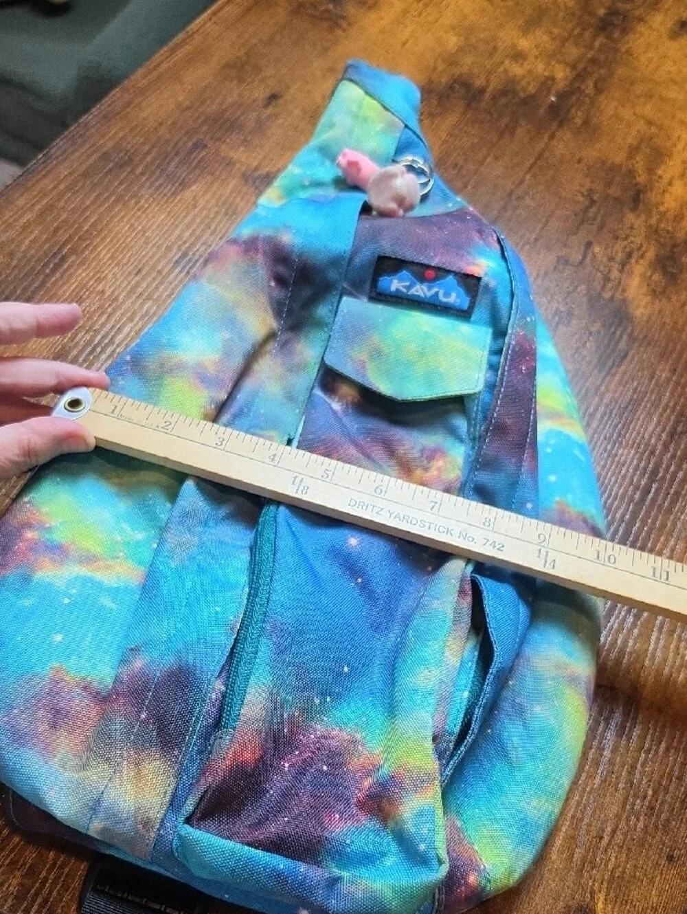 KAVU | Galaxy Sling Backpack Crossbody Outdoor Travel Bag Organizer Blue Multi